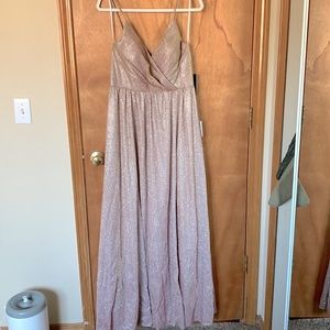 NWT Blush glitter formal dress